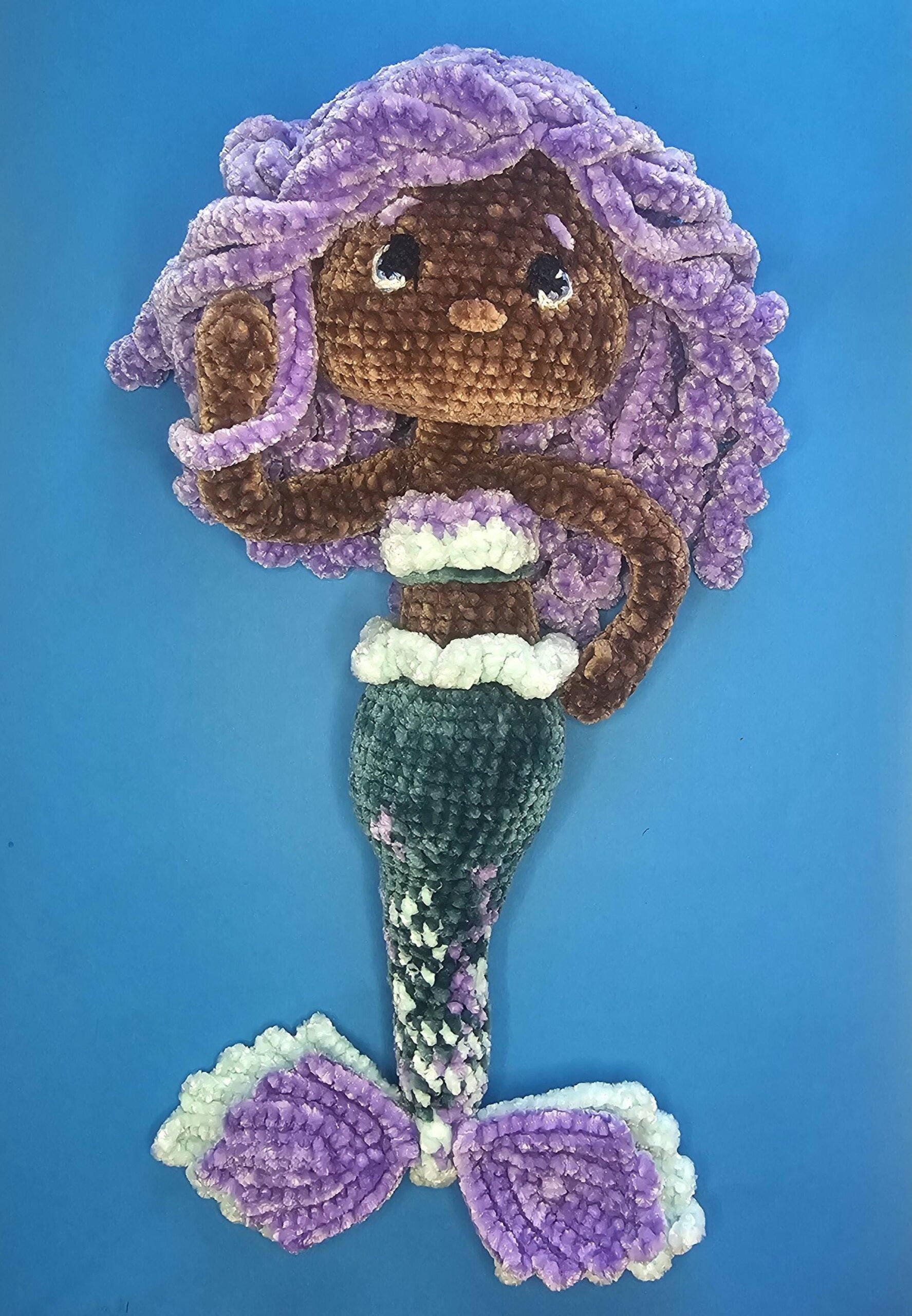Poseable Crochet Mermaid Doll