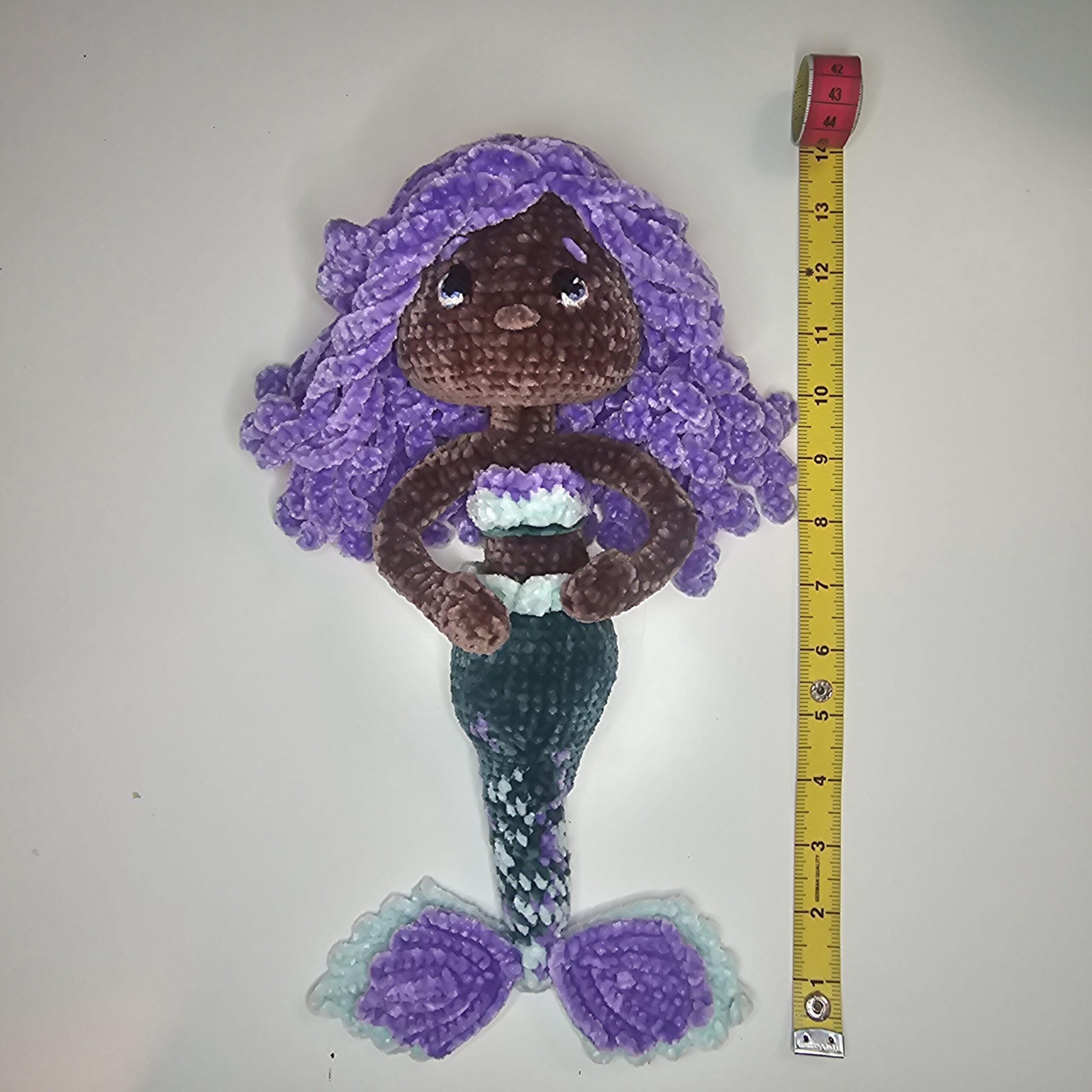 Poseable Crochet Mermaid Doll - Image 3