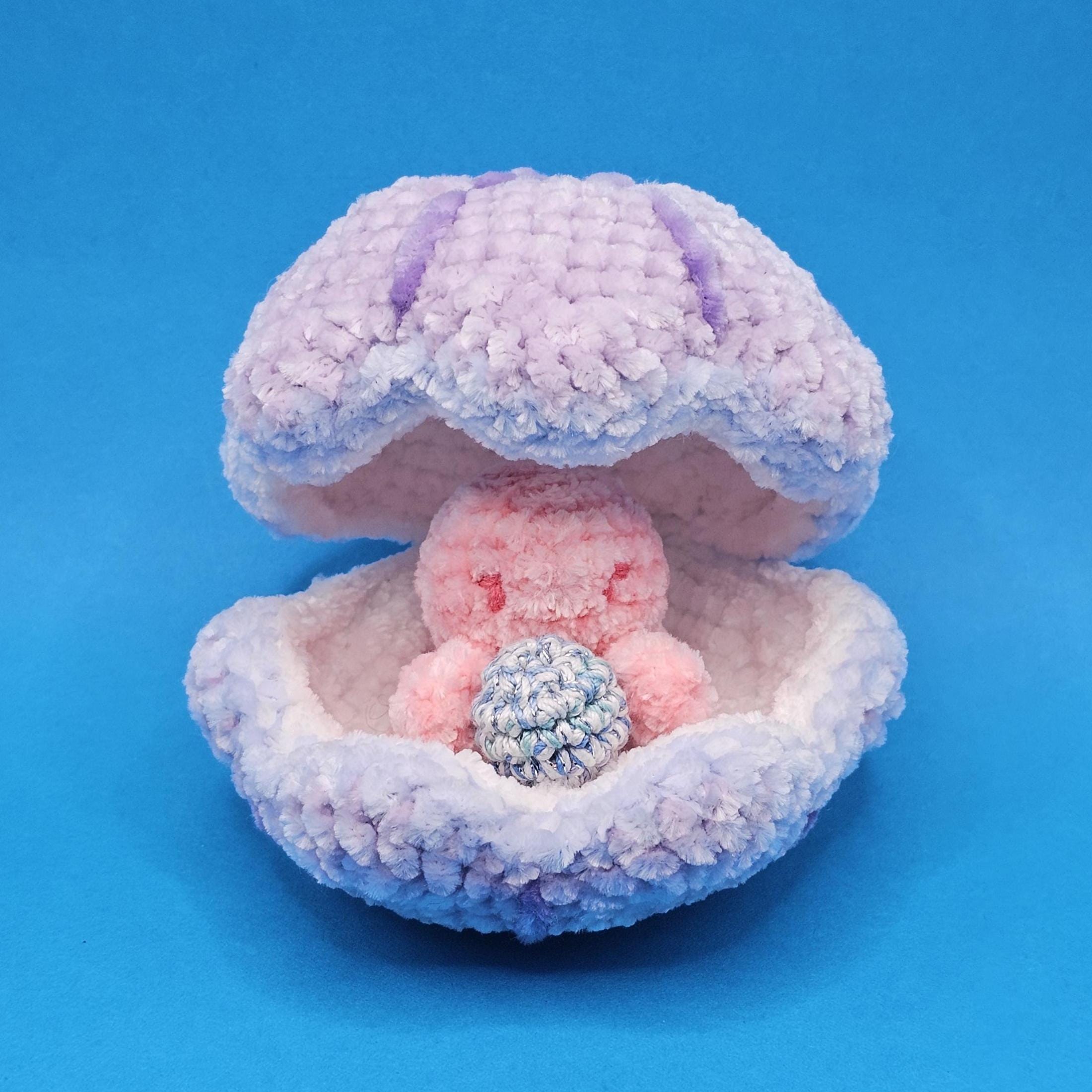 Crochet Seashell Plush & Scallop Keychain Bundle - Image 10