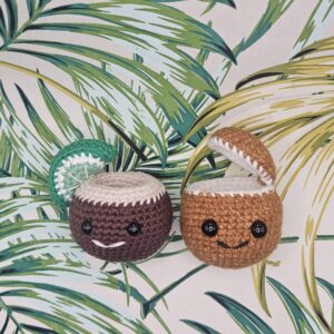 Tropical Coconuts Amigurumi Crochet Pattern Bundle